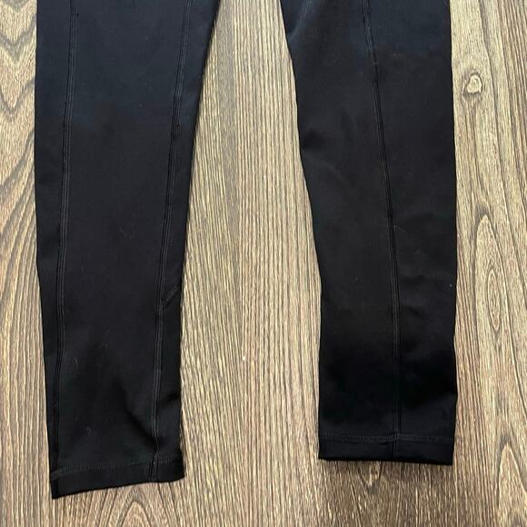 Victoria's Secret Leggings Mid-Rise Pockets Pull-On Full-Length Black Size 10 - Picture 2 of 11